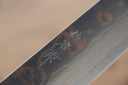 Takeshi Saji Blue Steel (บลูสตีล) No.2 ดามัสกัสสี มีดเลาะเอ็น Sujihiki มีดทำครัวญี่ปุ่น 270mm ด้ามเคลือบ มีฝัก (ปลอก) มีด