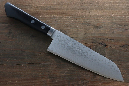 Kunihira Sairyu VG10 ดามัสกัส มีด Santoku มีดทำครัวญี่ปุ่น 170mm ด้ามไม้ Pakka wood