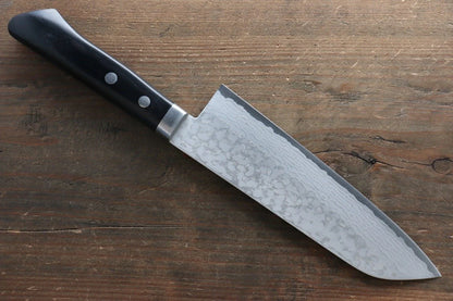 Kunihira Sairyu VG10 ดามัสกัส มีด Santoku มีดทำครัวญี่ปุ่น 170mm ด้ามไม้ Pakka wood