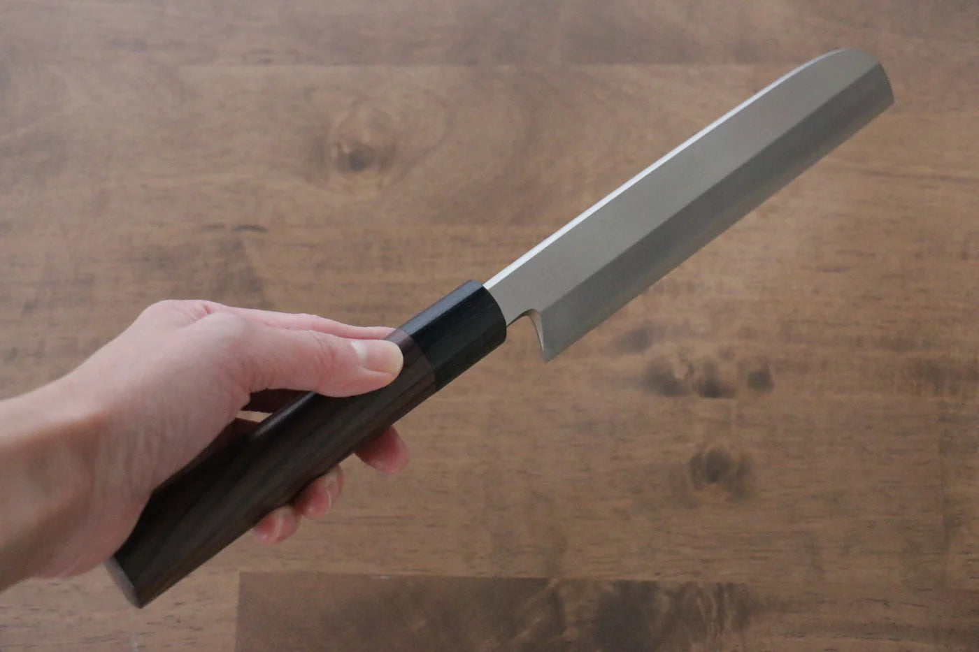 Jikko Silver Steel No.3 (เหล็กเงิน No.3) มีด Kamagata Usuba มีดทำครัวญี่ปุ่น 180mm ด้ามไม้พะยูง