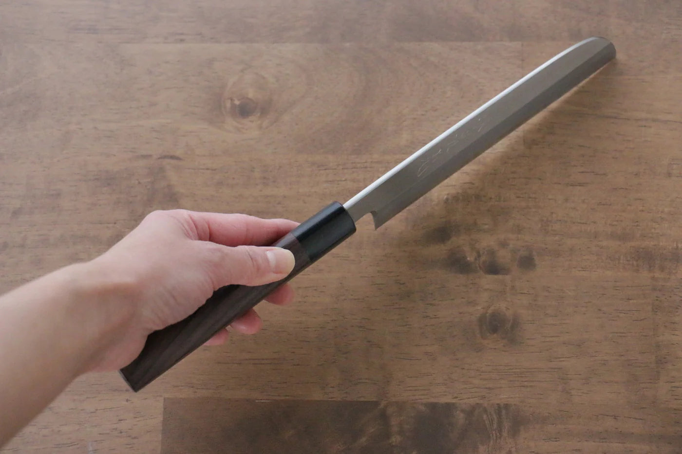 Jikko Silver Steel No.3 (เหล็กเงิน No.3) มีด Kamagata Usuba มีดทำครัวญี่ปุ่น 180mm ด้ามไม้พะยูง