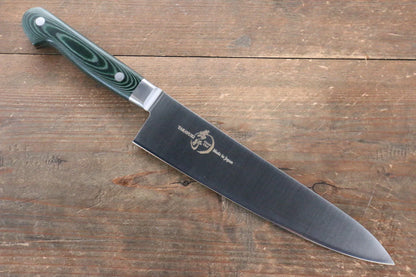 Sakai Takayuki Grand Chef Grand Chef Swedish Steel (เหล็กสวีเดน) มีดกิวโตะ Gyuto มีดทำครัวญี่ปุ่น 210mm ด้าม Micarta เขียว