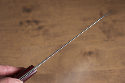 Katsushige Anryu VG10 ดามัสกัส มีด Santoku มีดทำครัวญี่ปุ่น 170mm ด้ามไม้ Pakka wood สีแดง