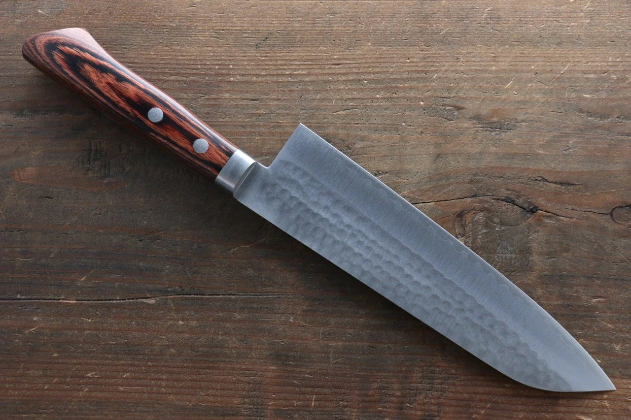 Kunihira VG1 ลายค้อนตี มีดกิวโตะ Gyuto มีดทำครัวญี่ปุ่น 180mm ด้ามมะฮอกกานี