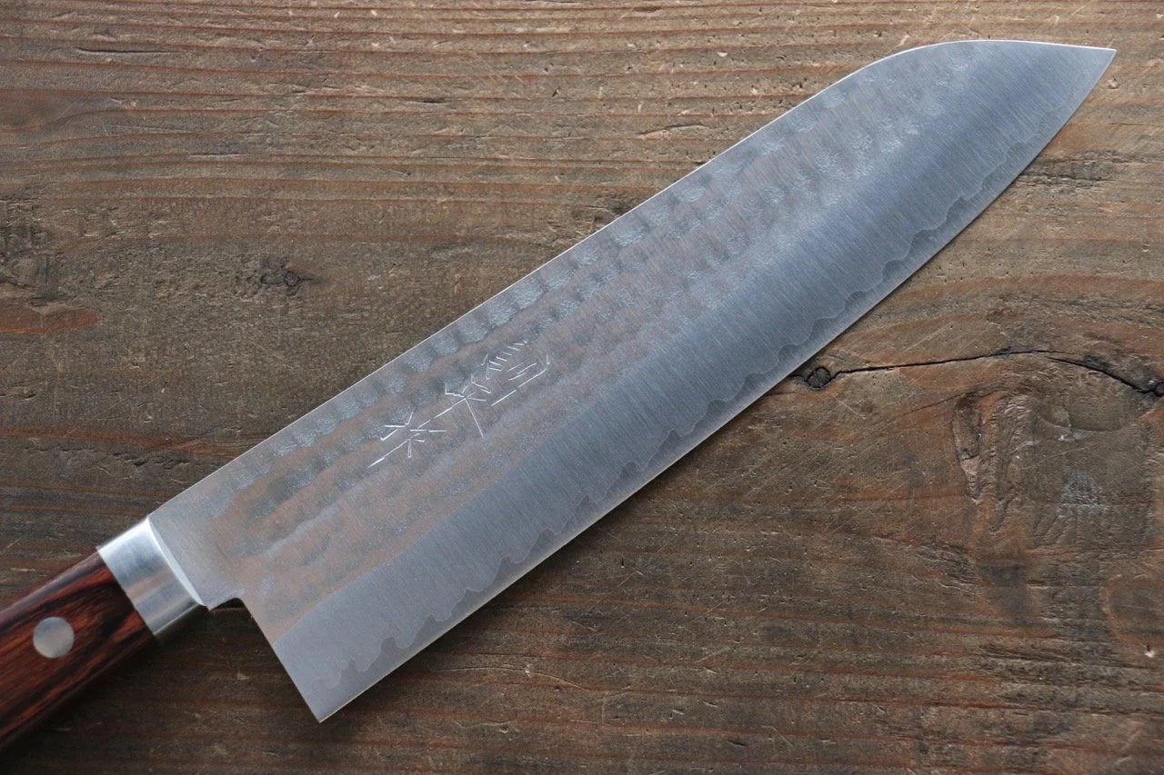 Kunihira VG1 ลายค้อนตี มีดกิวโตะ Gyuto มีดทำครัวญี่ปุ่น 180mm ด้ามมะฮอกกานี