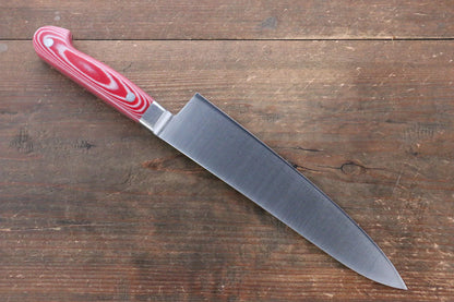 Sakai Takayuki Grand Chef Grand Chef Swedish Steel (เหล็กสวีเดน) มีดกิวโตะ Gyuto มีดทำครัวญี่ปุ่น 210mm ด้าม Micarta แดง