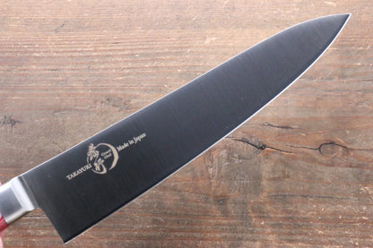 Sakai Takayuki Grand Chef Grand Chef Swedish Steel (เหล็กสวีเดน) มีดกิวโตะ Gyuto มีดทำครัวญี่ปุ่น 210mm ด้าม Micarta แดง