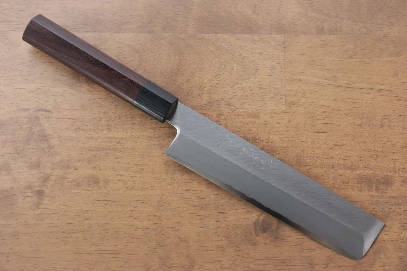 Jikko Silver Steel No.3 (เหล็กเงิน No.3) มีด Usuba มีดทำครัวญี่ปุ่น 180mm ด้ามไม้พะยูง