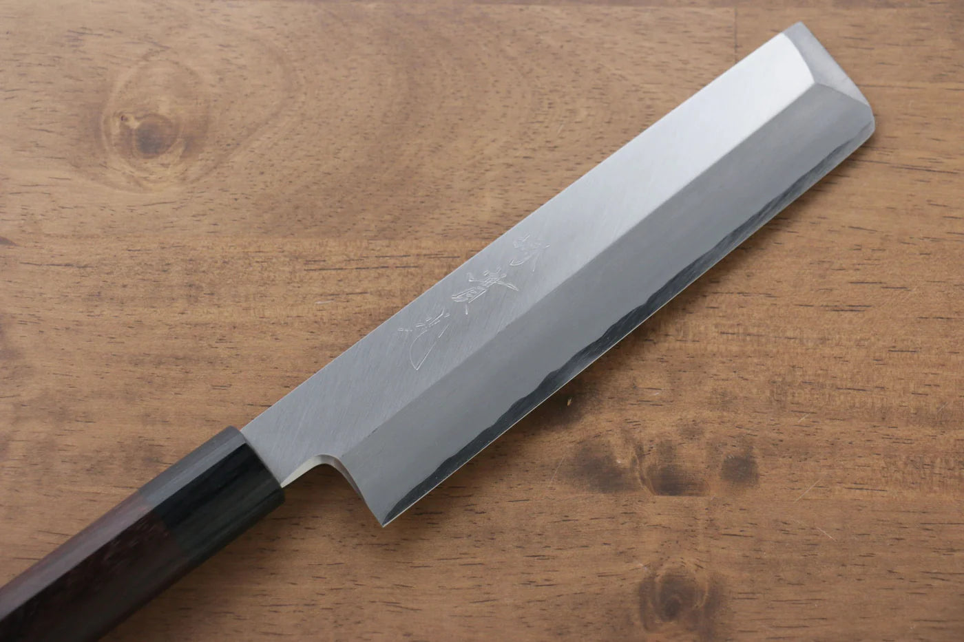 Jikko Silver Steel No.3 (เหล็กเงิน No.3) มีด Usuba มีดทำครัวญี่ปุ่น 180mm ด้ามไม้พะยูง