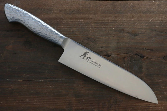 Sakai Takayuki โปร โมลิบดินัม INOX มีด Santoku มีดทำครัวญี่ปุ่น 180mm