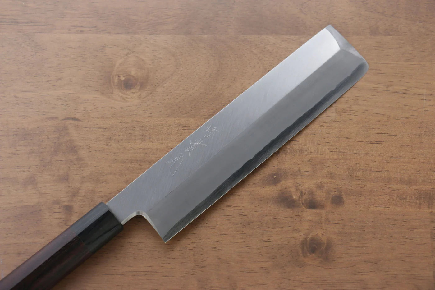 Jikko Silver Steel No.3 (เหล็กเงิน No.3) มีด Usuba มีดทำครัวญี่ปุ่น 210mm ด้ามไม้พะยูง