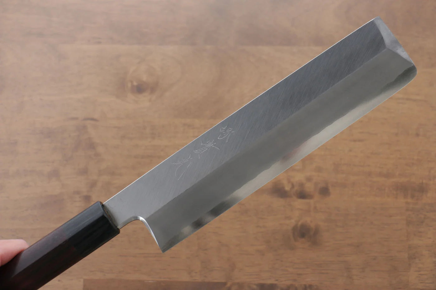 Jikko Silver Steel No.3 (เหล็กเงิน No.3) มีด Usuba มีดทำครัวญี่ปุ่น 210mm ด้ามไม้พะยูง