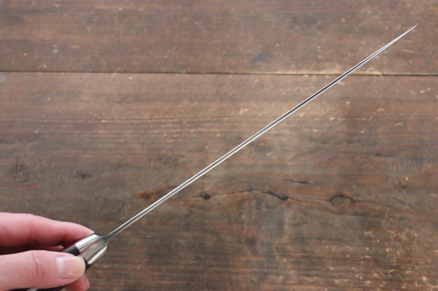 Sakai Takayuki Grand Chef Grand Chef Swedish Steel (เหล็กสวีเดน) มีดกิวโตะ Gyuto มีดทำครัวญี่ปุ่น 210mm ด้าม Micarta น้ำตาล
