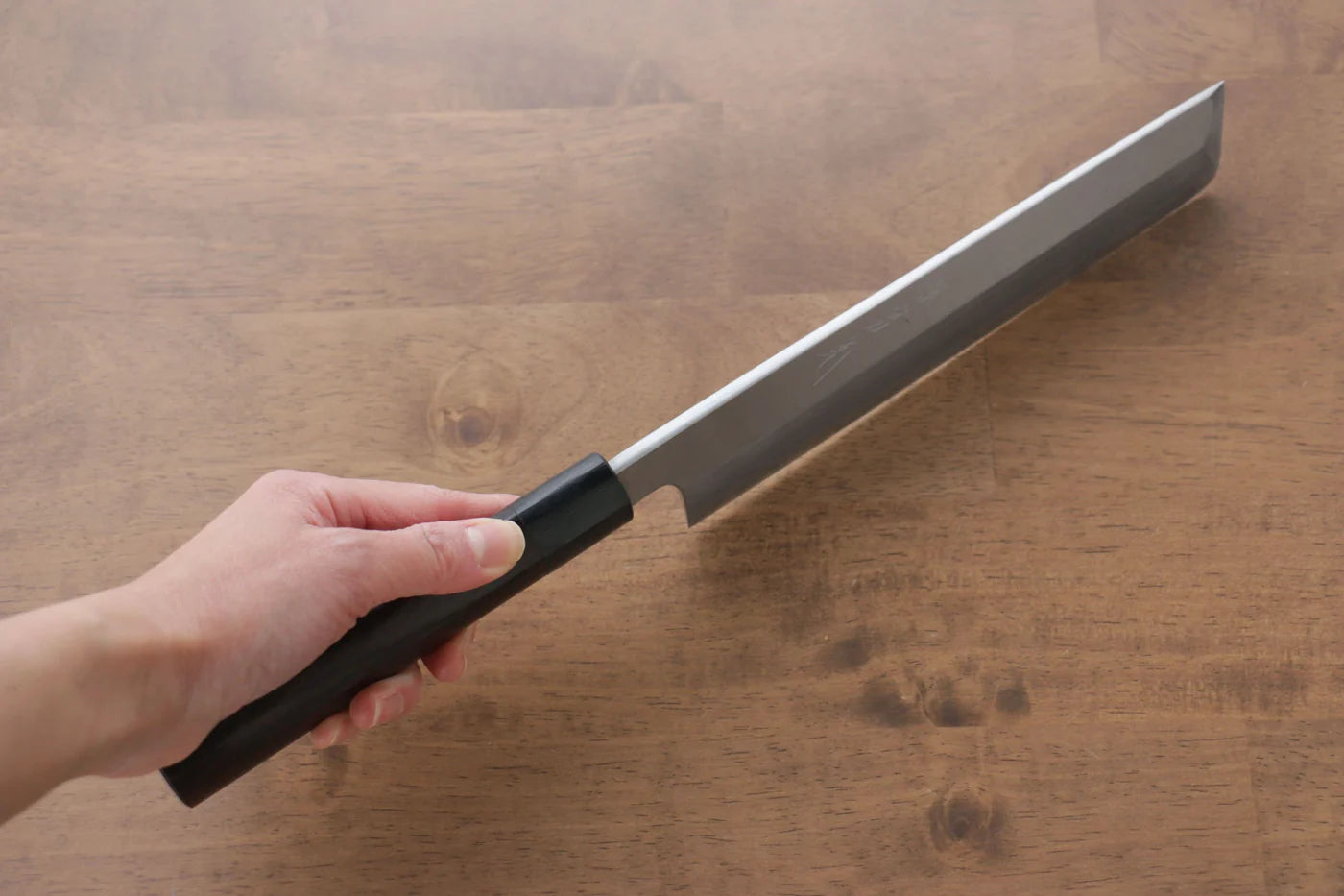 Jikko White Steel (เหล็กกล้าขาว) No.2 มีด Usuba มีดทำครัวญี่ปุ่น 210mm ด้ามไม้พะยูง
