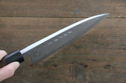 Hideo Kitaoka White Steel (เหล็กกล้าขาว) No.2 ดามัสกัส มีด Deba มีดทำครัวญี่ปุ่น 180mm ด้ามไม้พะยูง