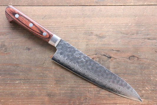 Seisuke VG10 17 ชั้น ดามัสกัส มีดกิวโตะ Gyuto มีดทำครัวญี่ปุ่น 180mm ด้ามมะฮอกกานี