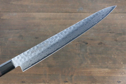 Sakai Takayuki AUS10 ดามัสกัส 45 ชั้น มีดเลาะเอ็น Sujihiki มีดทำครัวญี่ปุ่น 240mm ด้ามไม้พะยูง