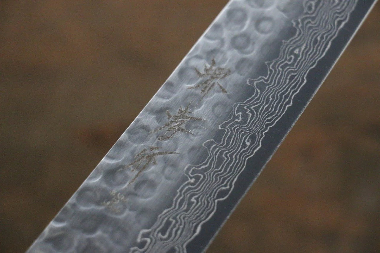 Sakai Takayuki AUS10 ดามัสกัส 45 ชั้น มีดเลาะเอ็น Sujihiki มีดทำครัวญี่ปุ่น 240mm ด้ามไม้พะยูง