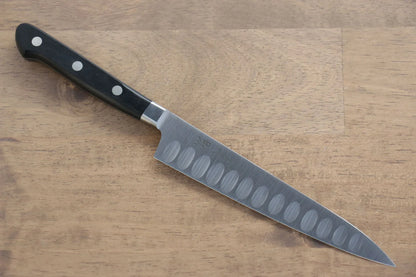 Seisuke Swedish Steel-stn (เหล็กสวีเดน stn) มีดขนาดเล็ก Petty สำหรับหั่นเเซลมอน มีดทำครัวญี่ปุ่น 150mm ด้ามไม้ Pakka wood สีดำ