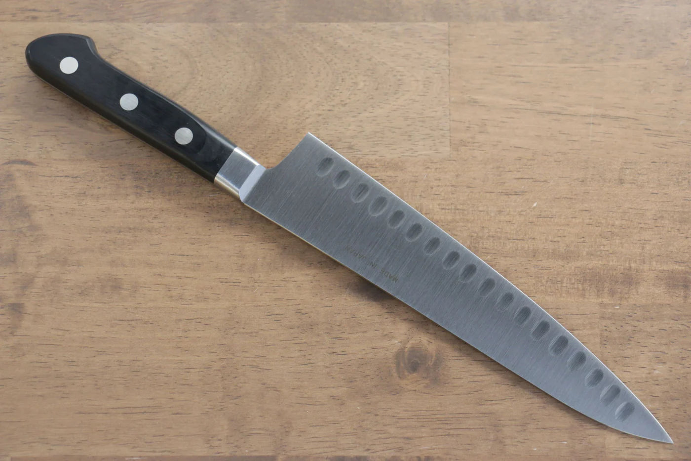 Seisuke Swedish Steel-stn (เหล็กสวีเดน stn) มีดกิวโตะเเซลมอน Gyuto Salmon มีดทำครัวญี่ปุ่น 210mm ด้ามไม้ Pakka wood สีดำ