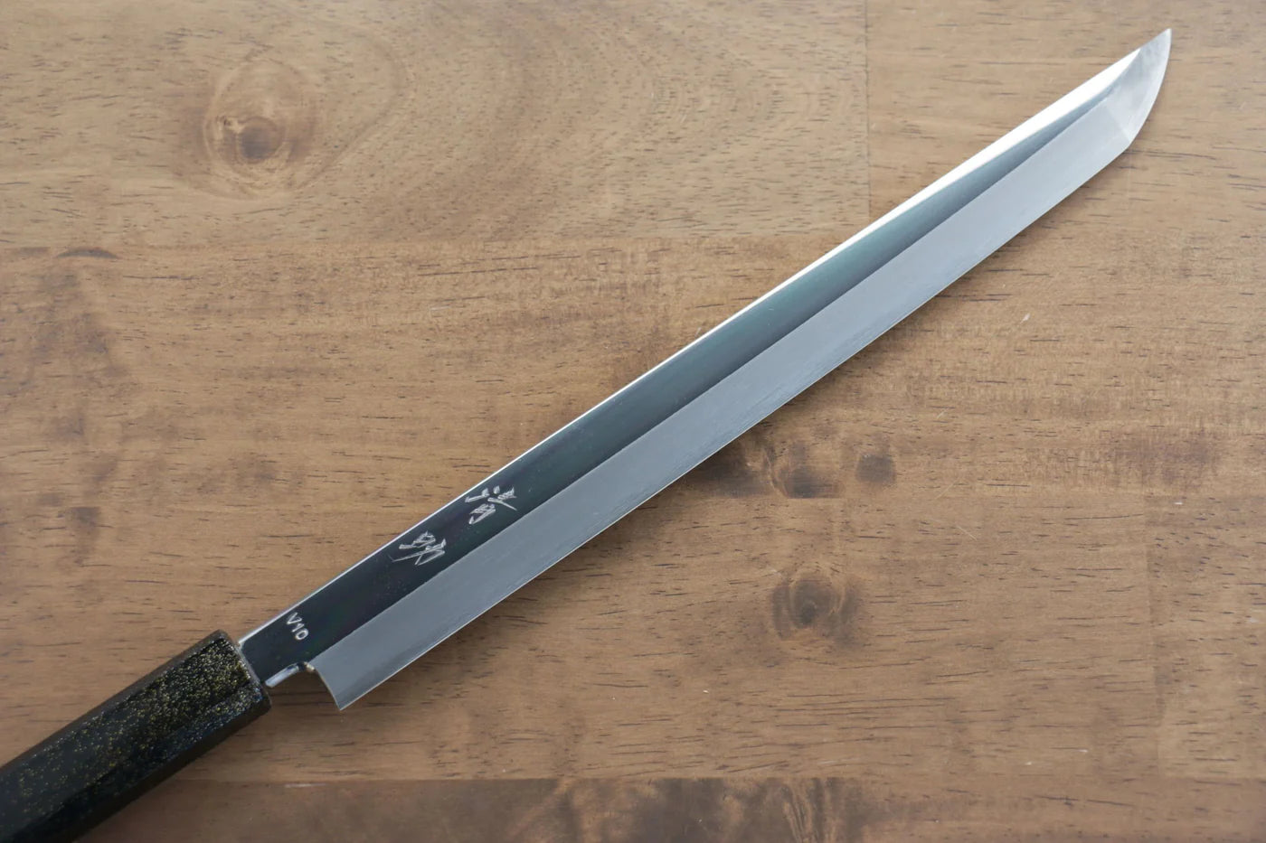 Seisuke VG10 มีด Sakimaru Takohiki มีดทำครัวญี่ปุ่น 300mm ด้ามไม้โอ๊กเคลือบ (Kamon)
