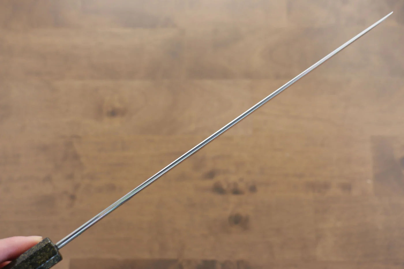 Seisuke VG10 มีด Sakimaru Takohiki มีดทำครัวญี่ปุ่น 300mm ด้ามไม้โอ๊กเคลือบ (Kamon)