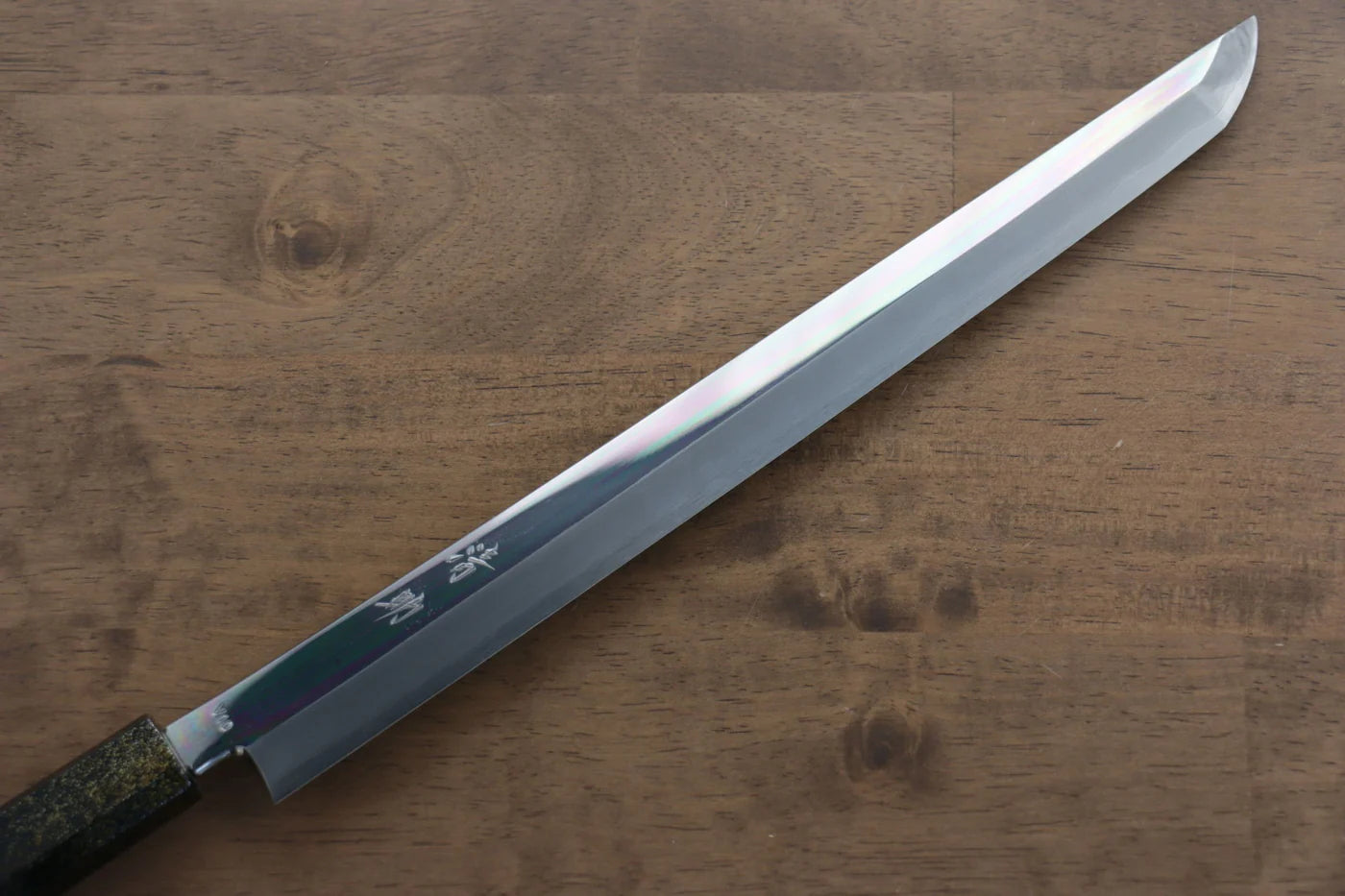 Seisuke VG10 มีด Sakimaru Takohiki มีดทำครัวญี่ปุ่น 270mm ด้ามไม้โอ๊กเคลือบ (Kamon)
