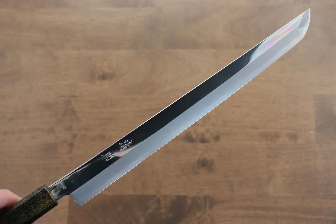 Seisuke VG10 มีด Sakimaru Takohiki มีดทำครัวญี่ปุ่น 270mm ด้ามไม้โอ๊กเคลือบ (Kamon)