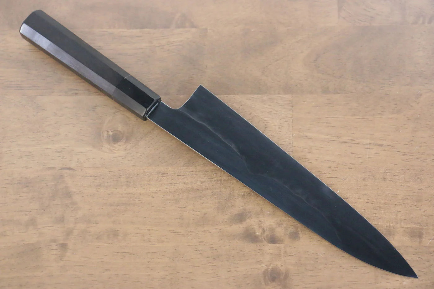 Jikko Fujisan Honyaki White Steel (เหล็กกล้าขาว) No.3 ขัดขึ้นเงากระจก มีดกิวโตะ Gyuto มีดทำครัวญี่ปุ่น 240mm ด้ามไม้มะเกลือ