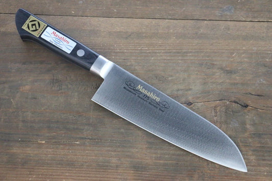 Masahiro โมลิบดินัม มีด Santoku มีดทำครัวญี่ปุ่น 175mm