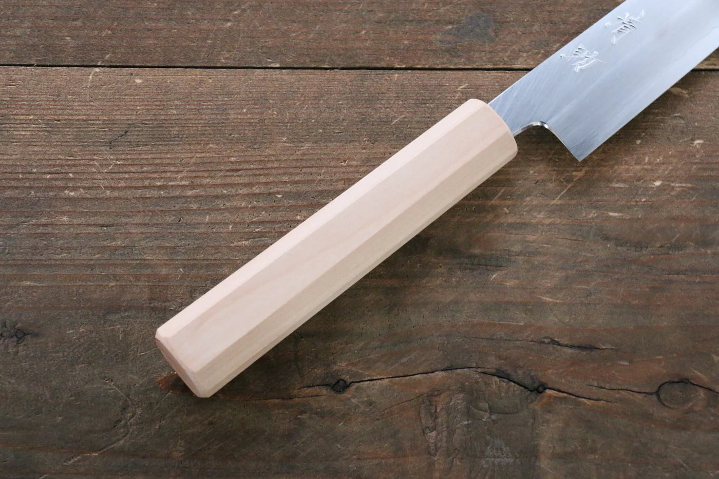 Seisuke Silver Steel No.3 (เหล็กเงิน No.3) มีด Kiritsuke Petty-Utility มีดทำครัวญี่ปุ่น 150mm ด้ามซากุระ