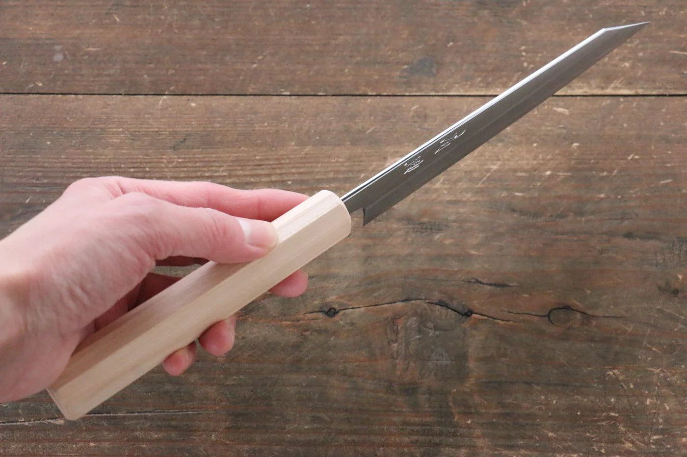 Seisuke Silver Steel No.3 (เหล็กเงิน No.3) มีด Kiritsuke Petty-Utility มีดทำครัวญี่ปุ่น 150mm ด้ามซากุระ