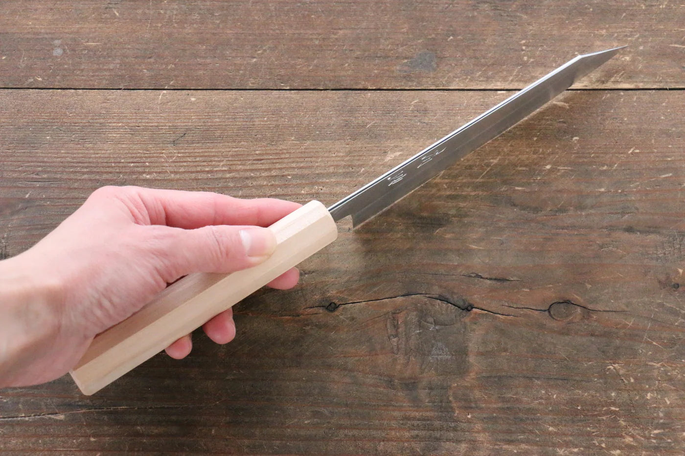 Seisuke Silver Steel No.3 (เหล็กเงิน No.3) มีด Kiritsuke Petty-Utility มีดทำครัวญี่ปุ่น 150mm ด้ามซากุระ