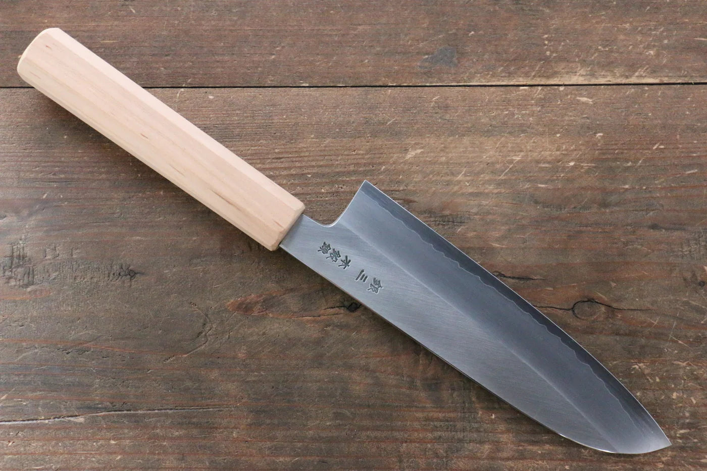 Seisuke Silver Steel No.3 (เหล็กเงิน No.3) มีด Santoku มีดทำครัวญี่ปุ่น 165mm ด้ามซากุระ