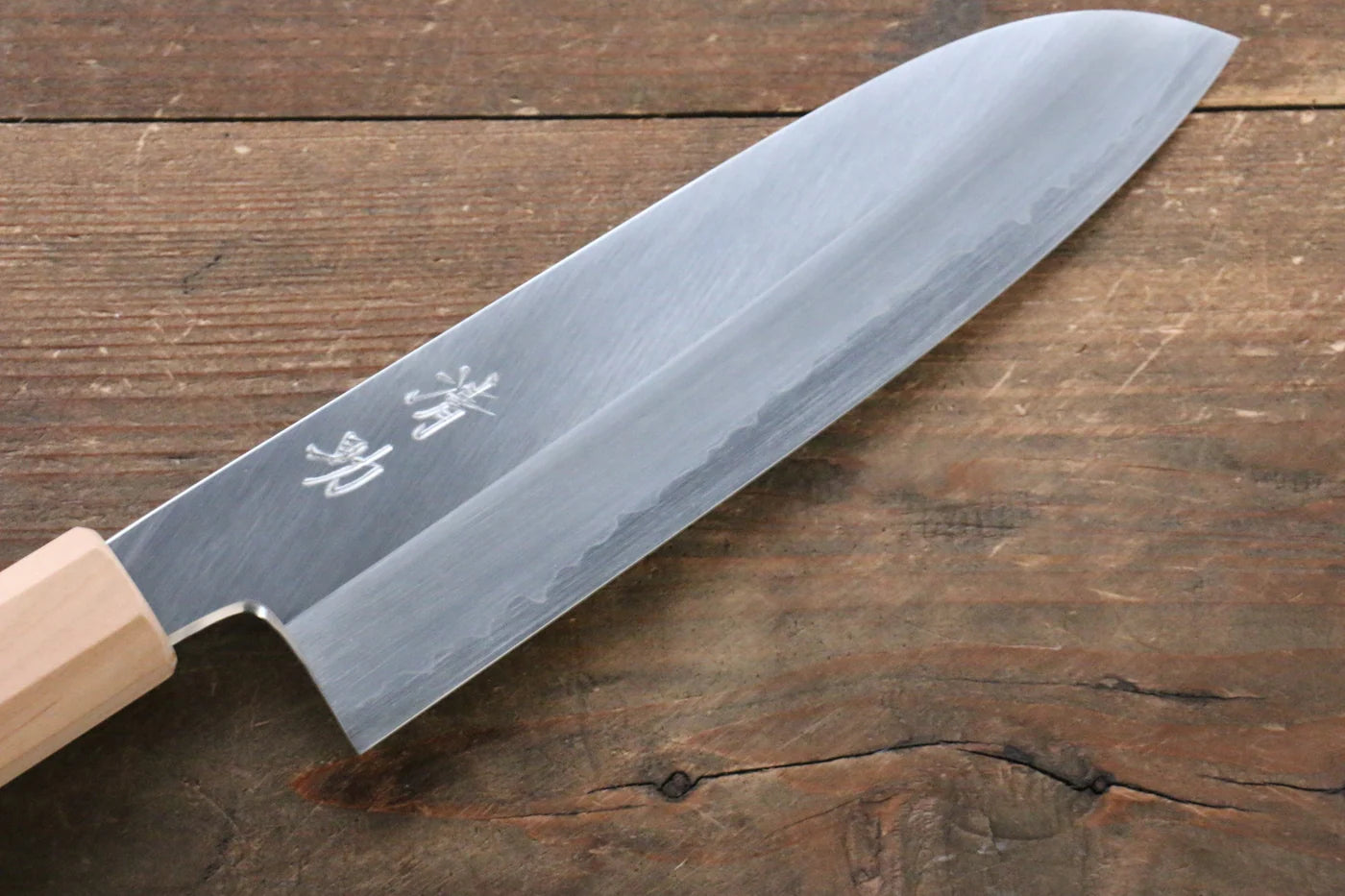 Seisuke Silver Steel No.3 (เหล็กเงิน No.3) มีด Santoku มีดทำครัวญี่ปุ่น 165mm ด้ามซากุระ