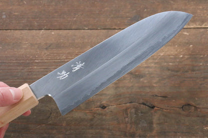 Seisuke Silver Steel No.3 (เหล็กเงิน No.3) มีด Santoku มีดทำครัวญี่ปุ่น 165mm ด้ามซากุระ