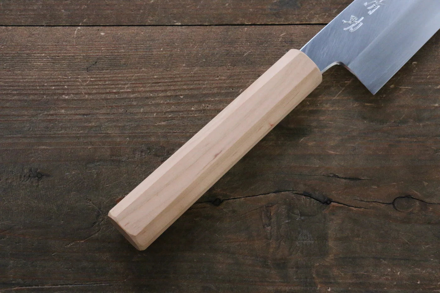 Seisuke Silver Steel No.3 (เหล็กเงิน No.3) มีด Santoku มีดทำครัวญี่ปุ่น 165mm ด้ามซากุระ