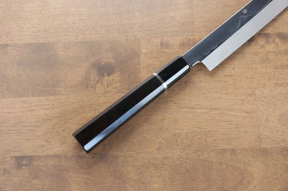 Sakai Takayuki Fujisan White Steel (เหล็กกล้าขาว) No.2 Honyaki มีด Sakimaru Yanagiba มีดทำครัวญี่ปุ่น 300mm ด้ามไม้มะเกลือ (ประดับห่วง) มีฝัก (ปลอก) มีด