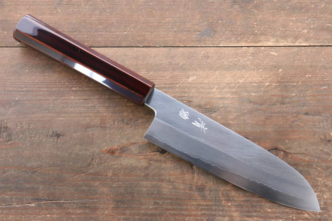 Seisuke Silver Steel No.3 (เหล็กเงิน No.3) มีด Santoku มีดทำครัวญี่ปุ่น 165mm ด้ามเคลือบ