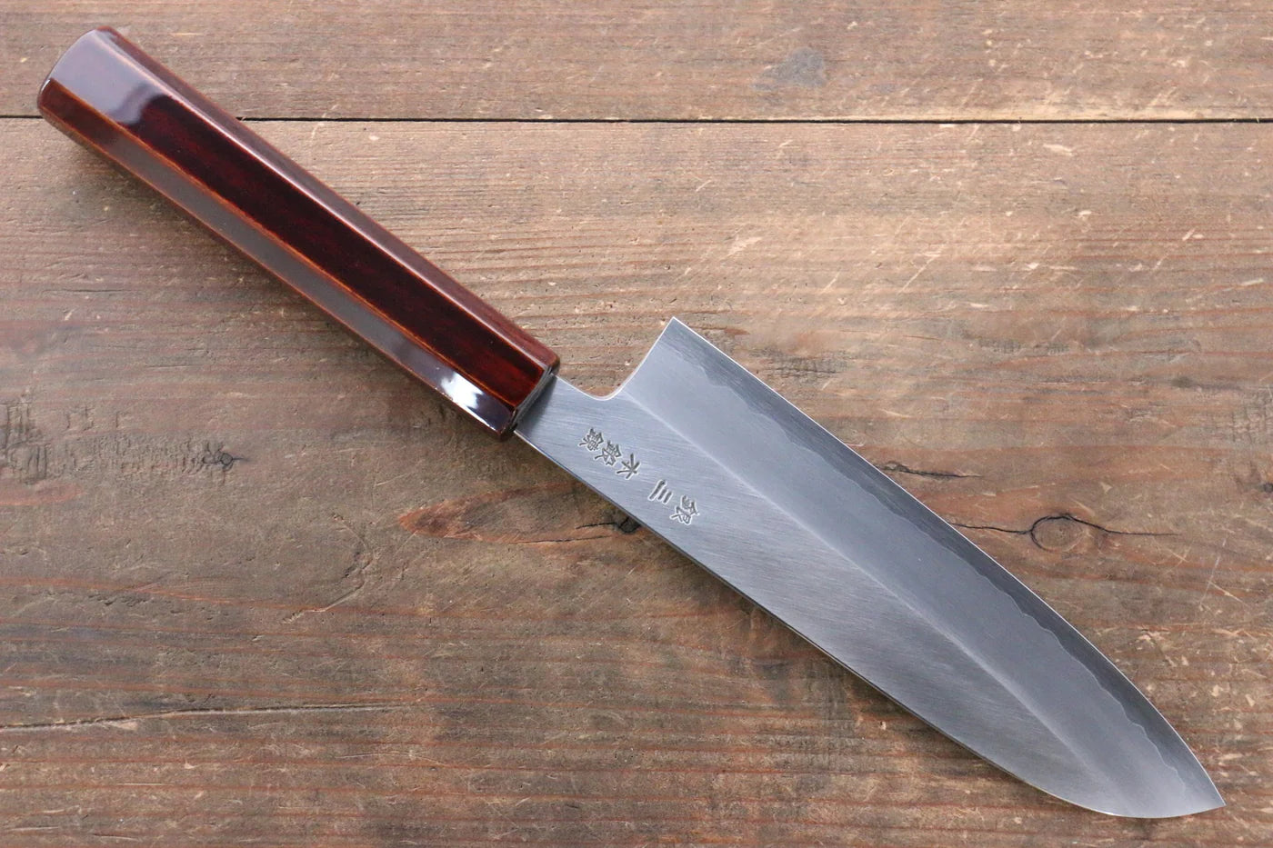 Seisuke Silver Steel No.3 (เหล็กเงิน No.3) มีด Santoku มีดทำครัวญี่ปุ่น 165mm ด้ามเคลือบ