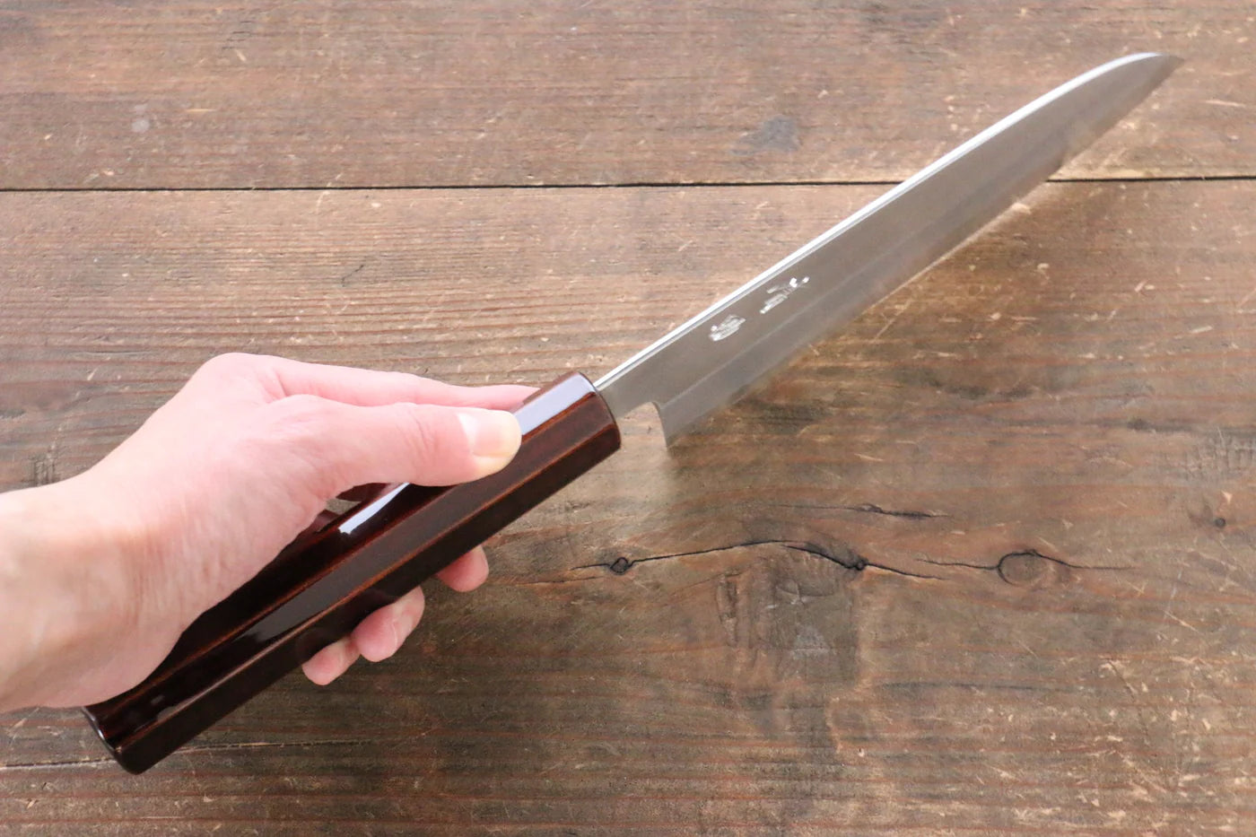 Seisuke Silver Steel No.3 (เหล็กเงิน No.3) มีด Santoku มีดทำครัวญี่ปุ่น 165mm ด้ามเคลือบ