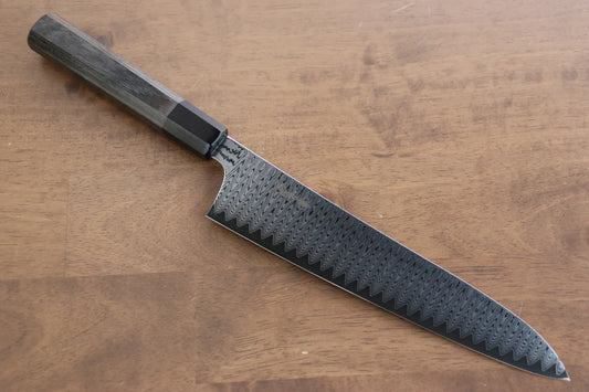 Kanjyo  VG10 ดามัสกัส มีดกิวโตะ Gyuto มีดทำครัวญี่ปุ่น 240mm ด้ามไม้ Pakka wood สีเทา