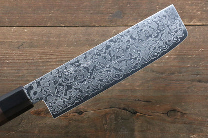 Seisuke AUS10 ดามัสกัส มีดหั่นผัก Nakiri มีดทำครัวญี่ปุ่น 165mm ด้ามไม้พะยู