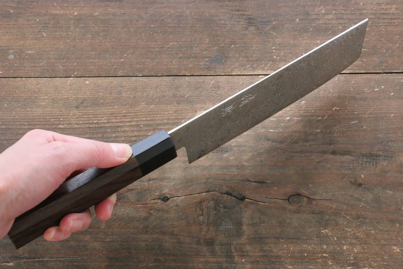 Seisuke AUS10 ดามัสกัส มีดหั่นผัก Nakiri มีดทำครัวญี่ปุ่น 165mm ด้ามไม้พะยู