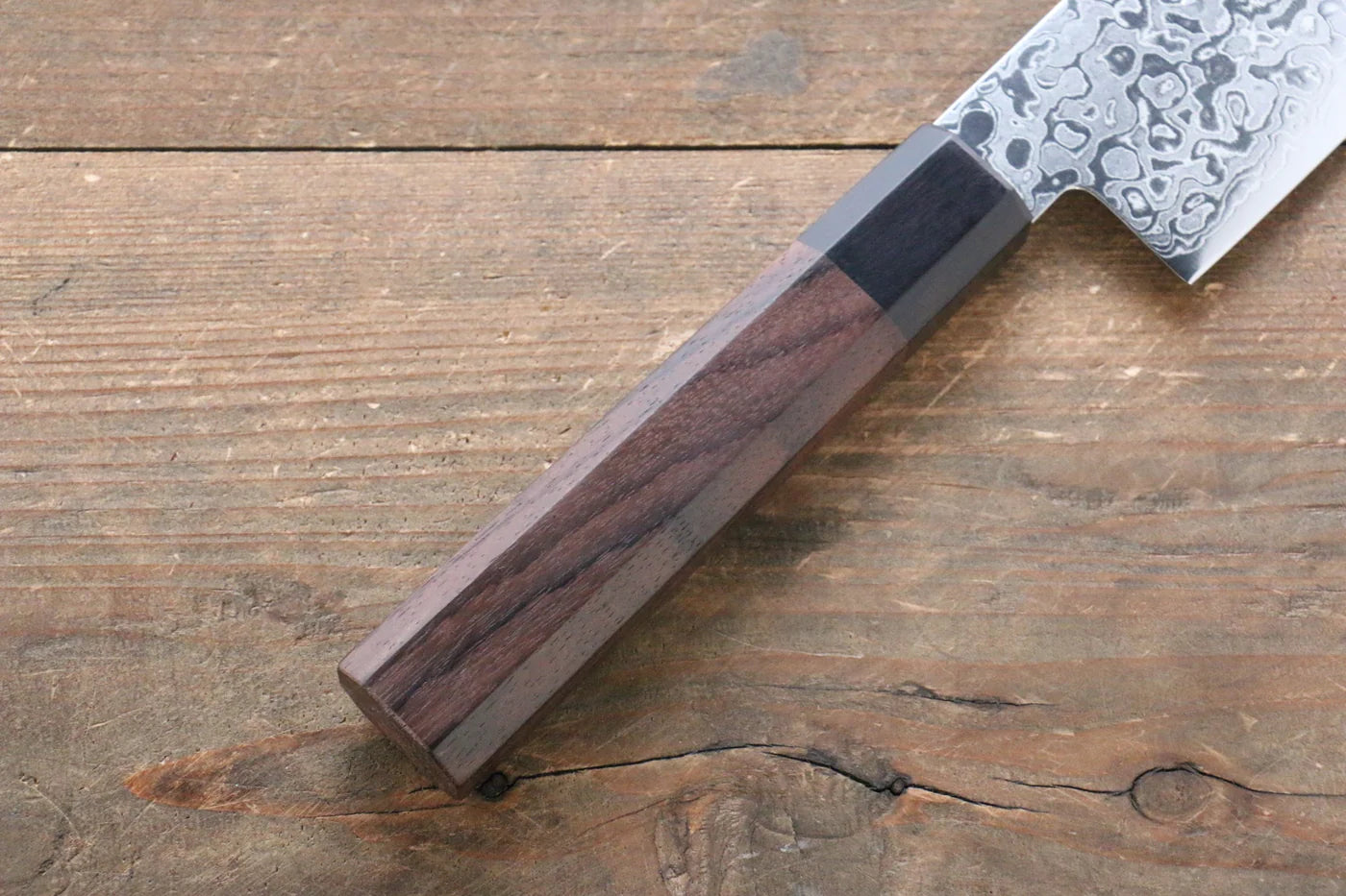Seisuke AUS10 ดามัสกัส มีดหั่นผัก Nakiri มีดทำครัวญี่ปุ่น 165mm ด้ามไม้พะยู