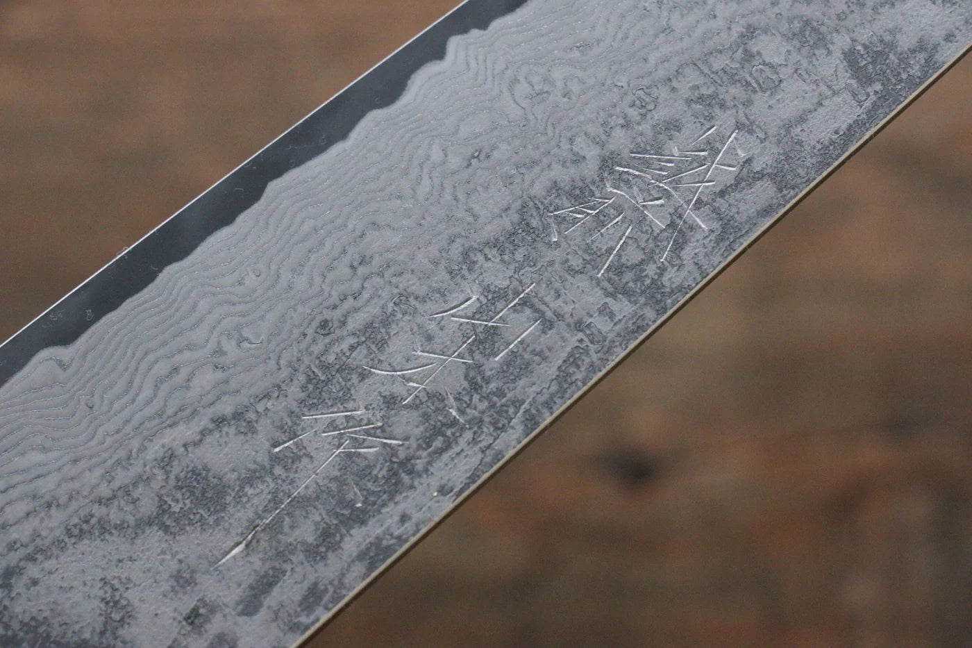 Nao Yamamoto VG10 ดามัสกัสดำ มีดกิวโตะ Gyuto มีดทำครัวญี่ปุ่น 180mm ด้ามไม้ Pakka wood สีแดง