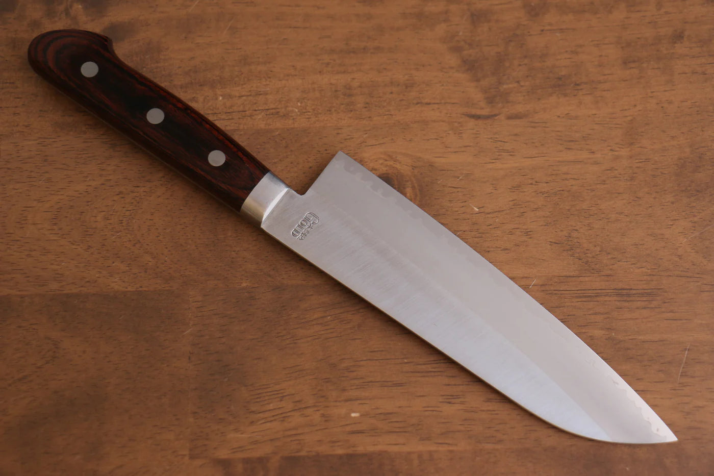 Seisuke VG1 Kasumitogi มีด Santoku มีดทำครัวญี่ปุ่น 165mm ด้ามมะฮอกกานี
