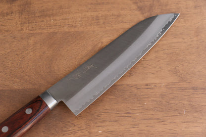 Seisuke VG1 Kasumitogi มีด Santoku มีดทำครัวญี่ปุ่น 165mm ด้ามมะฮอกกานี