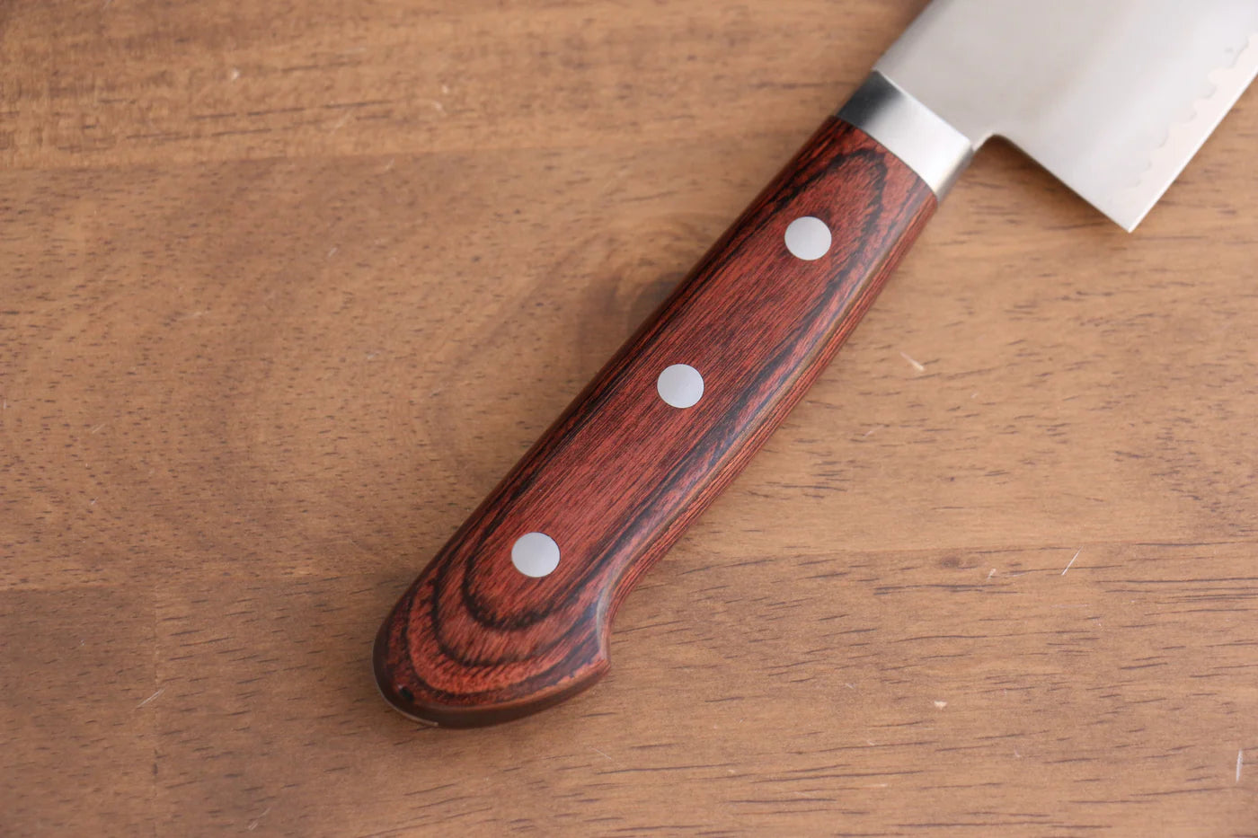Seisuke VG1 Kasumitogi มีด Santoku มีดทำครัวญี่ปุ่น 165mm ด้ามมะฮอกกานี