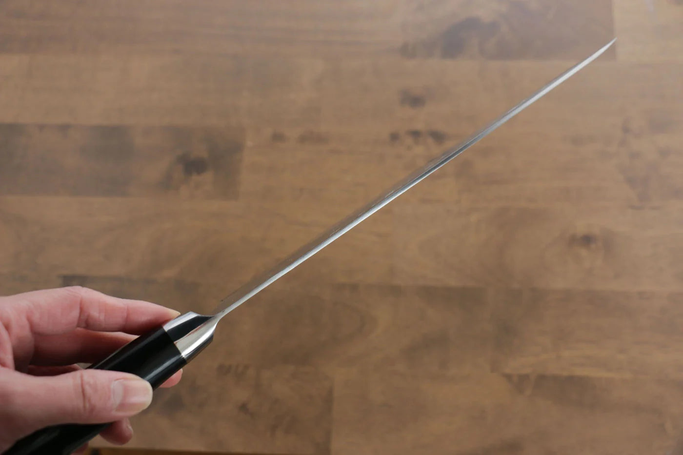 Takeshi Saji SRS13 ลายค้อนตี มีดกิวโตะ Gyuto มีดทำครัวญี่ปุ่น 240mm ด้ามไม้ Pakka wood สีดำ